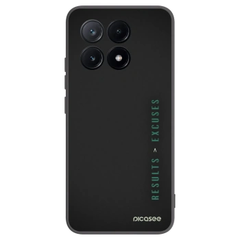 Picasee husă neagră din silicon pentru Xiaomi Poco X6 Pro - Results x Excuses