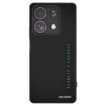 Picasee husă neagră din silicon pentru Xiaomi Redmi Note 13 Pro 4G - Results x Excuses