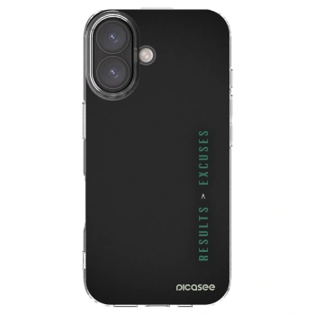 Picasee husă transparentă din silicon pentru Apple iPhone 16 - Results x Excuses