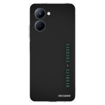 Picasee husă transparentă din silicon pentru Realme C33 (2023) - Results x Excuses
