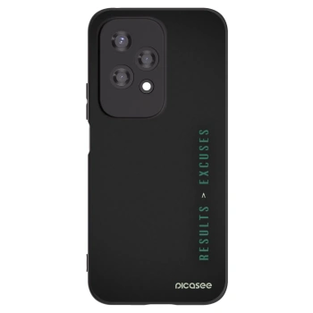 Picasee husă neagră din silicon pentru Honor 200 Lite - Results x Excuses