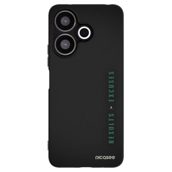 Picasee husă neagră din silicon pentru Xiaomi Redmi 13 4G - Results x Excuses