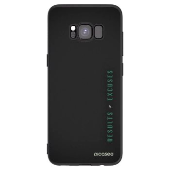 Picasee husă neagră din silicon pentru Samsung Galaxy S8 G950F - Results x Excuses