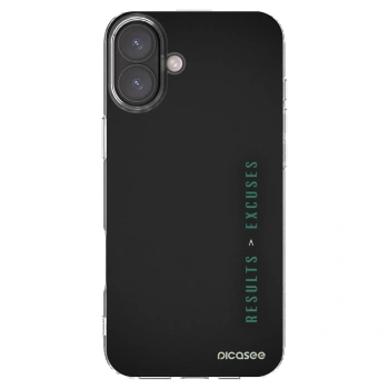 Picasee husă transparentă din silicon pentru Apple iPhone 16 Plus - Results x Excuses