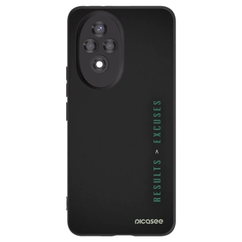 Picasee husă neagră din silicon pentru Honor 200 5G - Results x Excuses