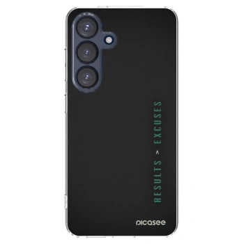Picasee husă transparentă din silicon pentru Samsung Galaxy S25 5G - Results x Excuses