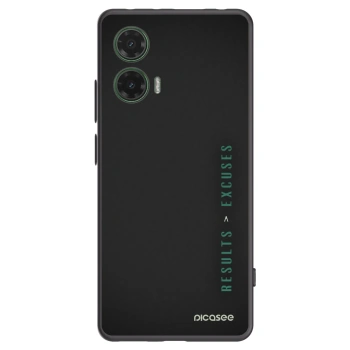 Picasee husă neagră din silicon pentru Motorola Moto G35 5G - Results x Excuses