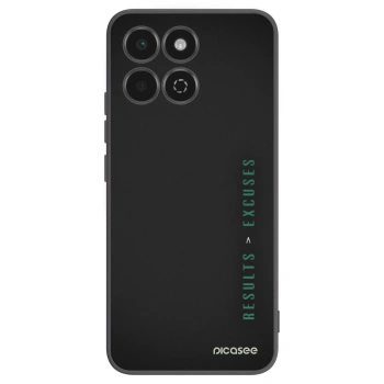 Picasee husă neagră din silicon pentru Honor 200 Smart 5G - Results x Excuses