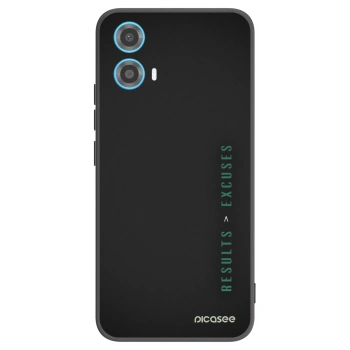 Picasee husă neagră din silicon pentru Motorola Moto G34 5G - Results x Excuses