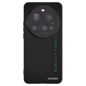 Picasee husă neagră din silicon pentru Xiaomi 15 Ultra - Results x Excuses