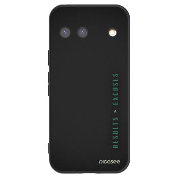 Picasee husă neagră din silicon pentru Google Pixel 9 - Results x Excuses