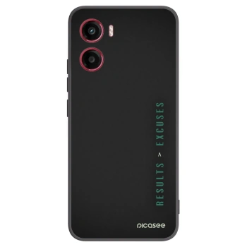 Picasee husă neagră din silicon pentru Motorola Moto G05 - Results x Excuses