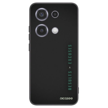 Picasee husă neagră din silicon pentru Xiaomi Redmi Note 14S - Results x Excuses
