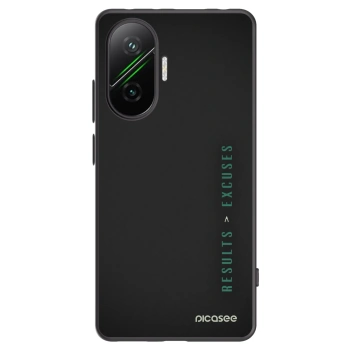 Picasee husă neagră din silicon pentru Xiaomi Poco F7 5G - Results x Excuses