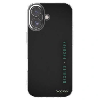 Picasee husă transparentă din silicon pentru Apple iPhone 17 - Results x Excuses