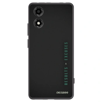 Picasee husă neagră din silicon pentru Motorola Moto E14 - Results x Excuses