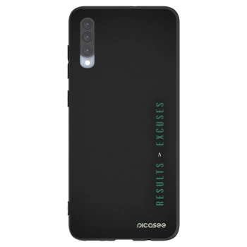 Picasee husă neagră din silicon pentru Samsung Galaxy A70 A705F - Results x Excuses