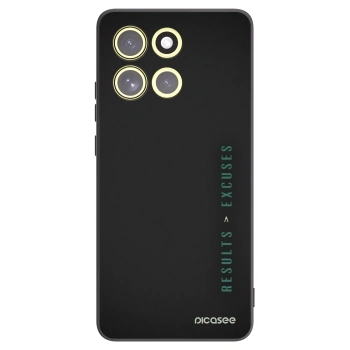 Picasee husă neagră din silicon pentru Motorola Moto G86 5G - Results x Excuses