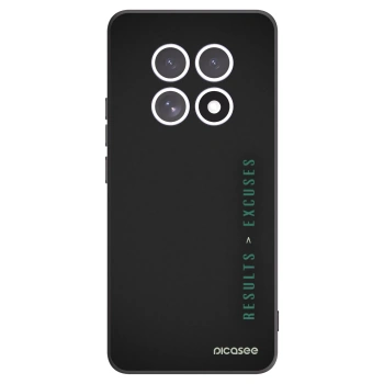 Picasee husă neagră din silicon pentru Xiaomi Redmi Note 15 - Results x Excuses
