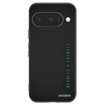 Picasee husă neagră din silicon pentru Google Pixel 10 - Results x Excuses