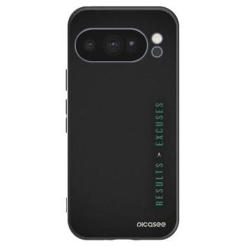 Picasee husă neagră din silicon pentru Google Pixel 10 Pro - Results x Excuses