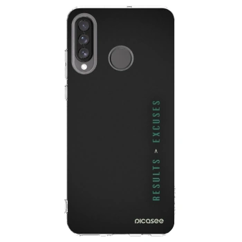 Picasee husă transparentă din silicon pentru Huawei P30 Lite - Results x Excuses