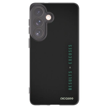 Picasee husă neagră din silicon pentru Samsung Galaxy S26+ - Results x Excuses