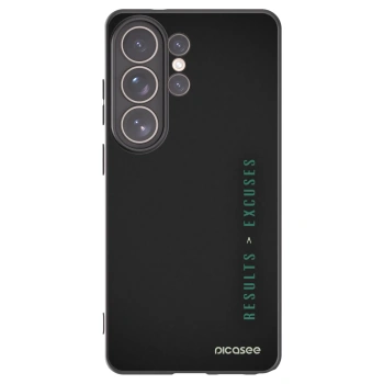 Picasee husă neagră din silicon pentru Samsung Galaxy S26 Ultra - Results x Excuses