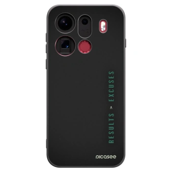 Picasee husă neagră din silicon pentru OPPO Find X9 Pro - Results x Excuses