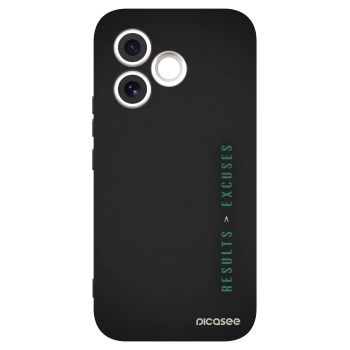 Picasee husă neagră din silicon pentru Honor 600 Lite - Results x Excuses