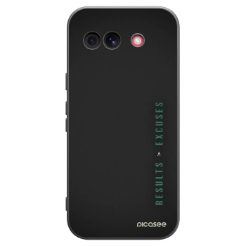 Picasee husă neagră din silicon pentru Google Pixel 10a - Results x Excuses
