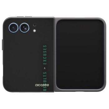 Picasee husă neagră din silicon pentru Apple iPhone Duo - Results x Excuses