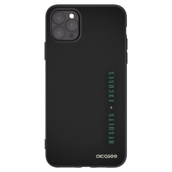 Picasee husă neagră din silicon pentru Apple iPhone 11 Pro Max - Results x Excuses