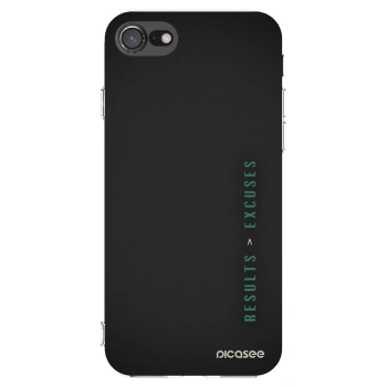 Picasee husă transparentă din silicon pentru Apple iPhone 8 - Results x Excuses