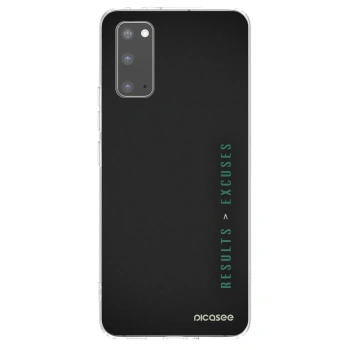 Picasee husă transparentă din silicon pentru Samsung Galaxy S20 G980F - Results x Excuses