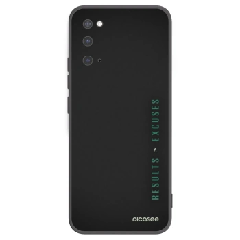 Picasee husă neagră din silicon pentru Samsung Galaxy S20 G980F - Results x Excuses