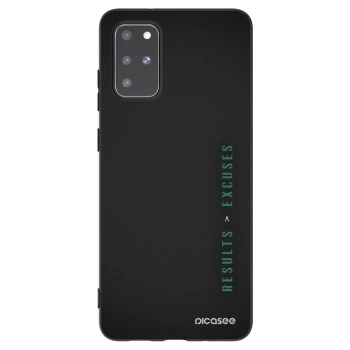 Picasee husă neagră din silicon pentru Samsung Galaxy S20+ G985F - Results x Excuses