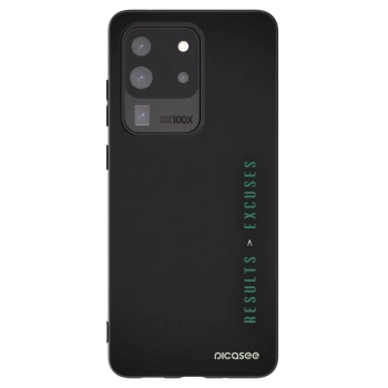 Picasee husă neagră din silicon pentru Samsung Galaxy S20 Ultra 5G G988F - Results x Excuses