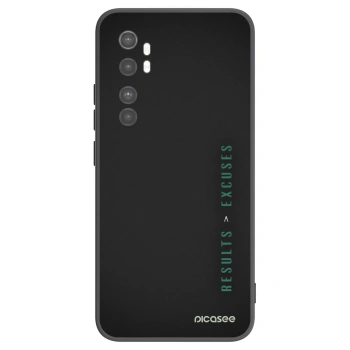 Picasee husă neagră din silicon pentru Xiaomi Mi Note 10 Lite - Results x Excuses