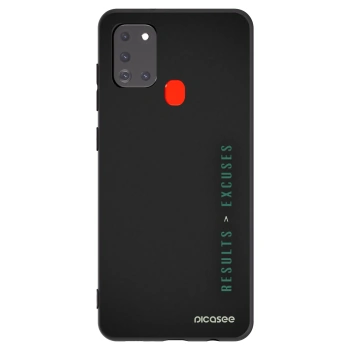 Picasee husă neagră din silicon pentru Samsung Galaxy A21s - Results x Excuses