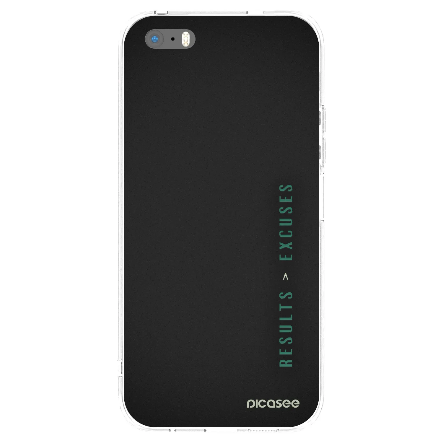 Picasee husă transparentă din silicon pentru Apple iPhone 5/5S/SE - Results x Excuses
