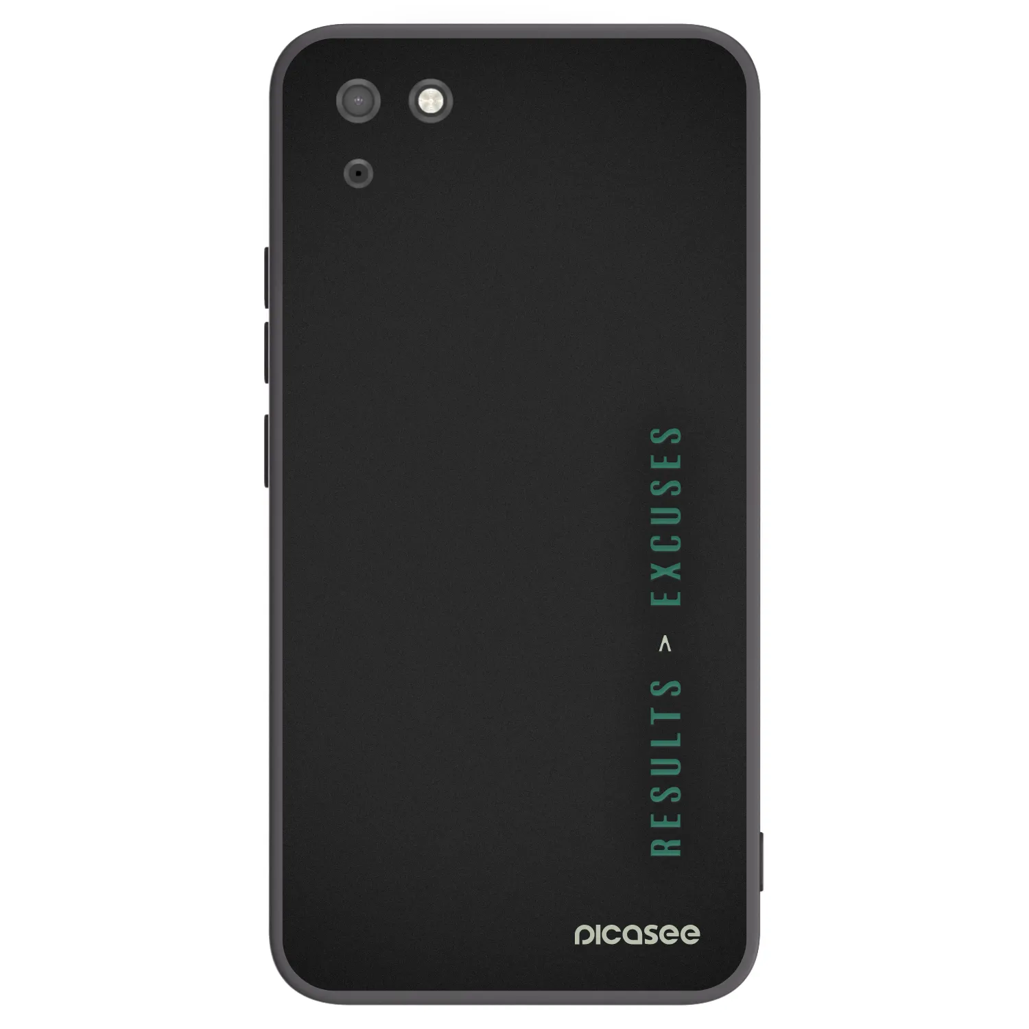 Picasee husă neagră din silicon pentru Huawei Y5P - Results x Excuses