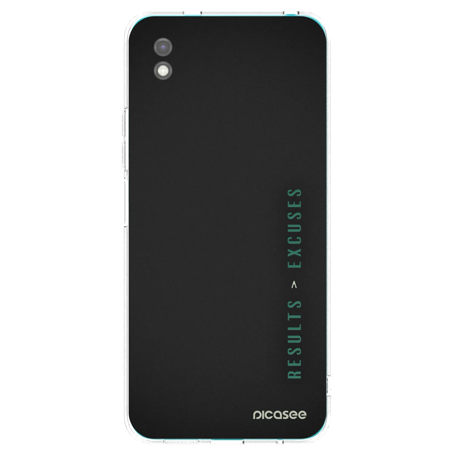 Picasee husă neagră din silicon pentru Xiaomi Redmi 9A - Results x Excuses