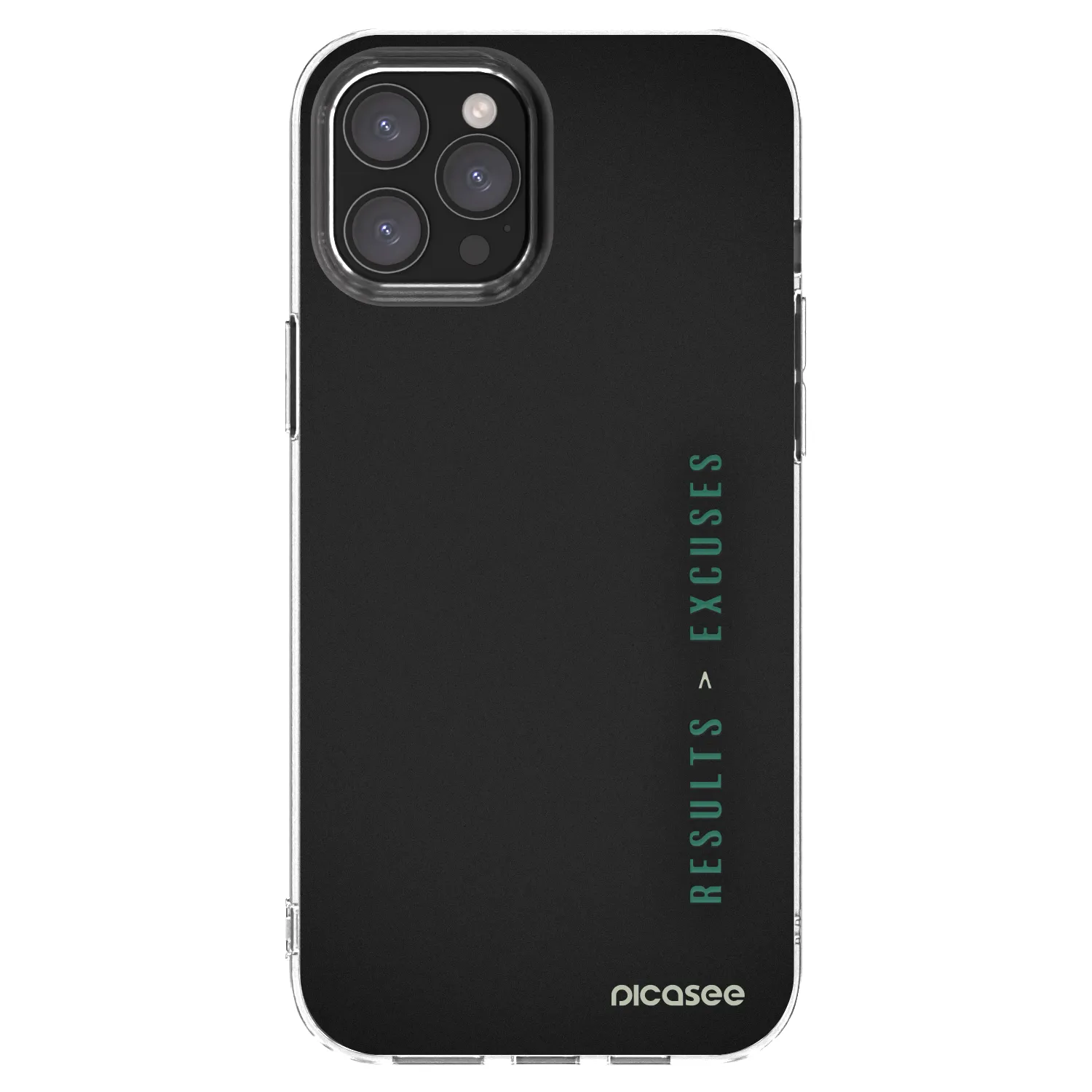 Picasee husă transparentă din silicon pentru Apple iPhone 12 Pro Max - Results x Excuses