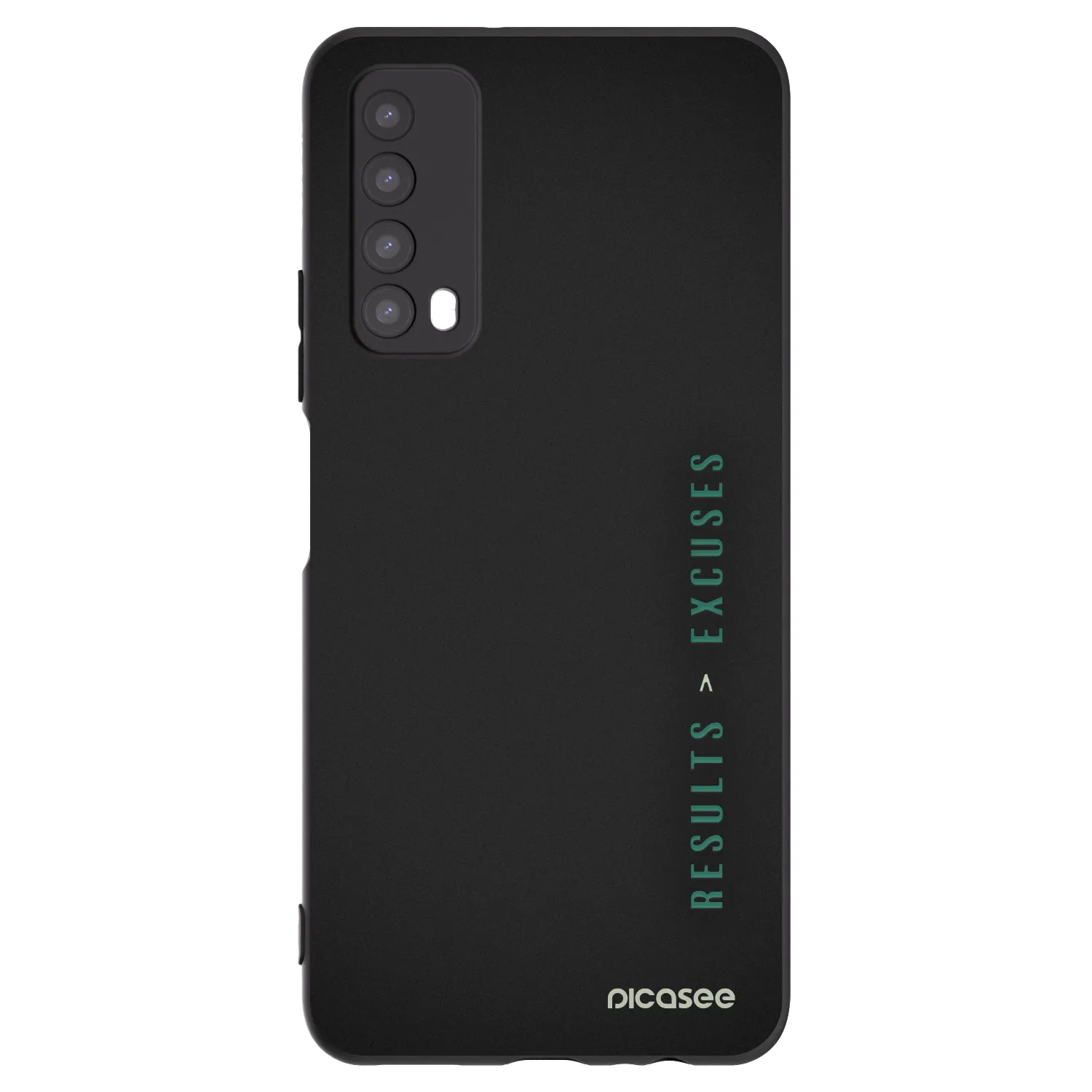Picasee husă neagră din silicon pentru Huawei P Smart 2021 - Results x Excuses