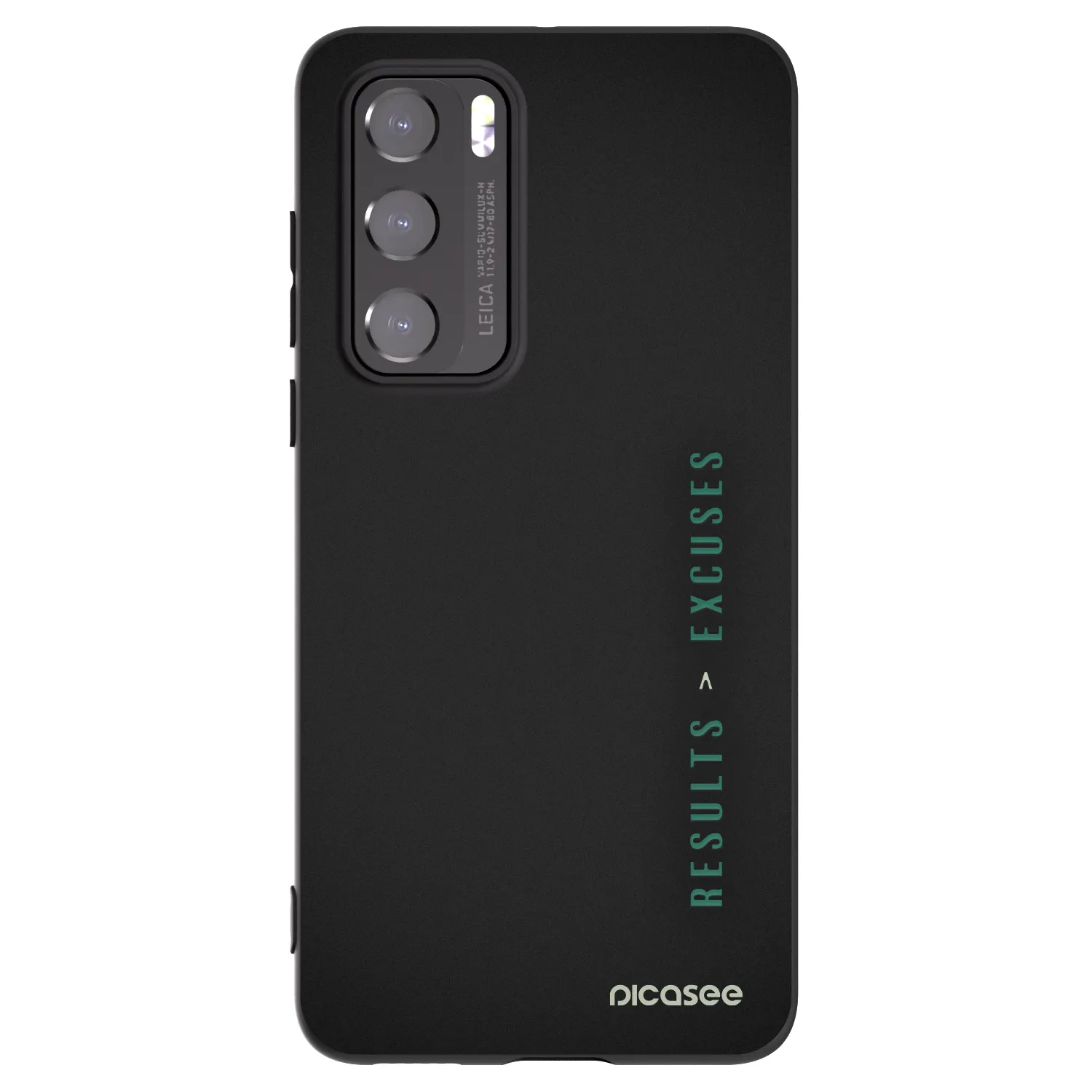 Picasee husă neagră din silicon pentru Huawei P40 - Results x Excuses