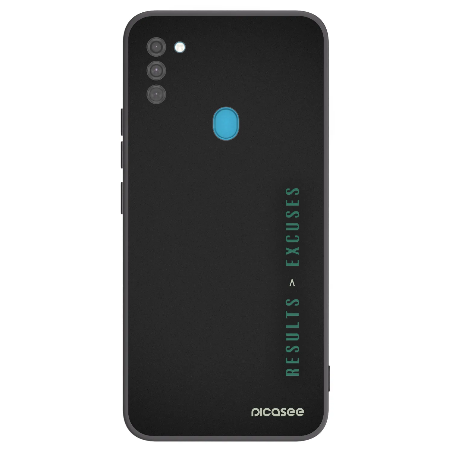 Picasee husă neagră din silicon pentru Samsung Galaxy M11 - Results x Excuses