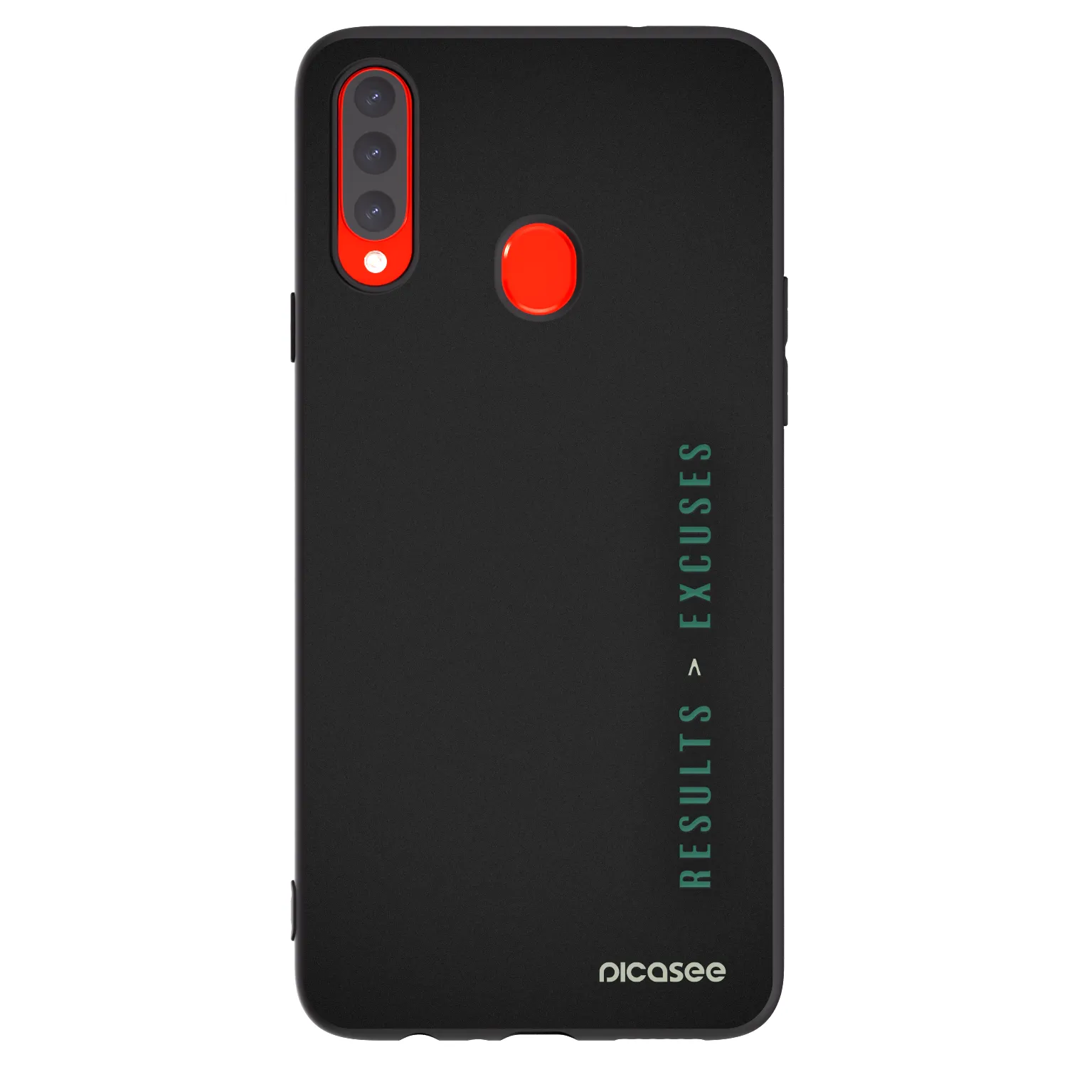 Picasee husă neagră din silicon pentru Samsung Galaxy A20s - Results x Excuses