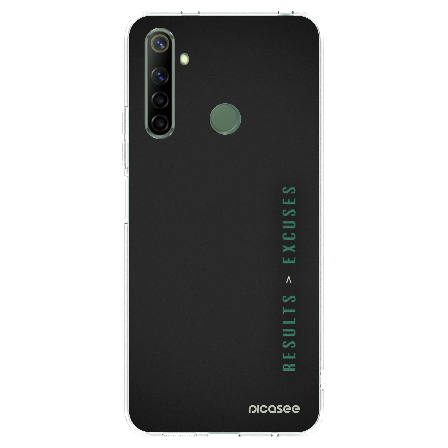 Picasee husă transparentă din silicon pentru Realme 6i - Results x Excuses