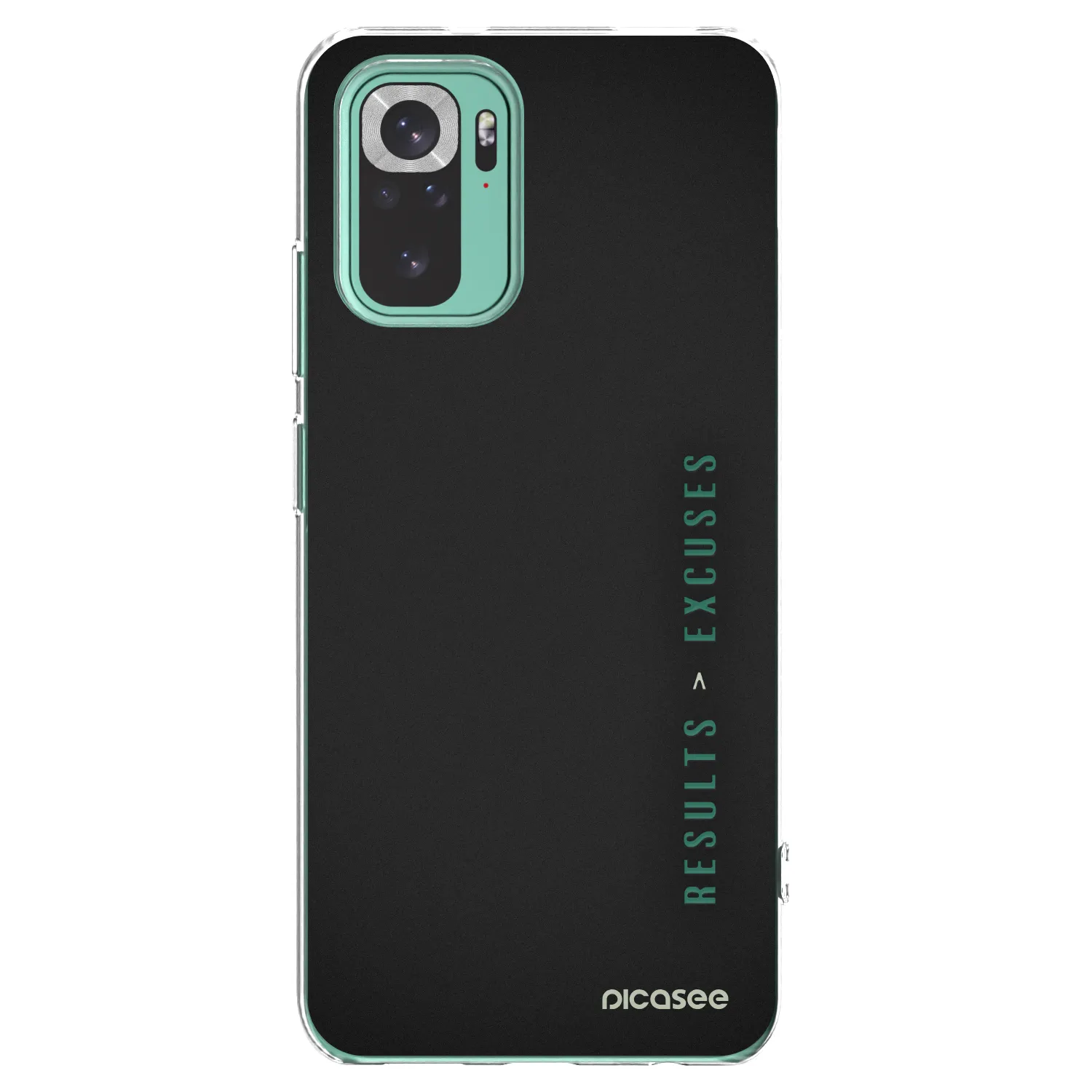 Picasee husă transparentă din silicon pentru Xiaomi Redmi Note 10 Pro - Results x Excuses
